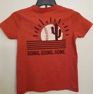 Boys Gymboree T-Shirt XS (4), Red with White lette